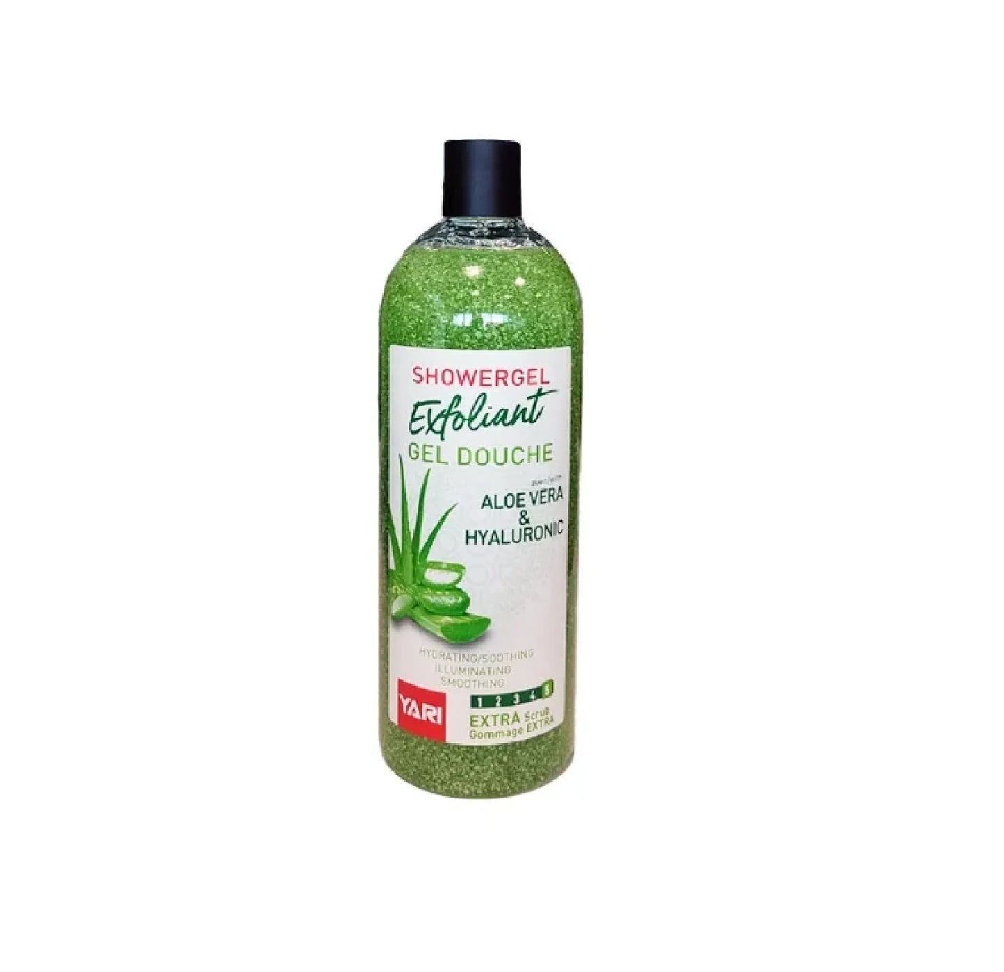 YARI Gel Douche Exfoliant ALOE VERA ET HYLURONIQUE